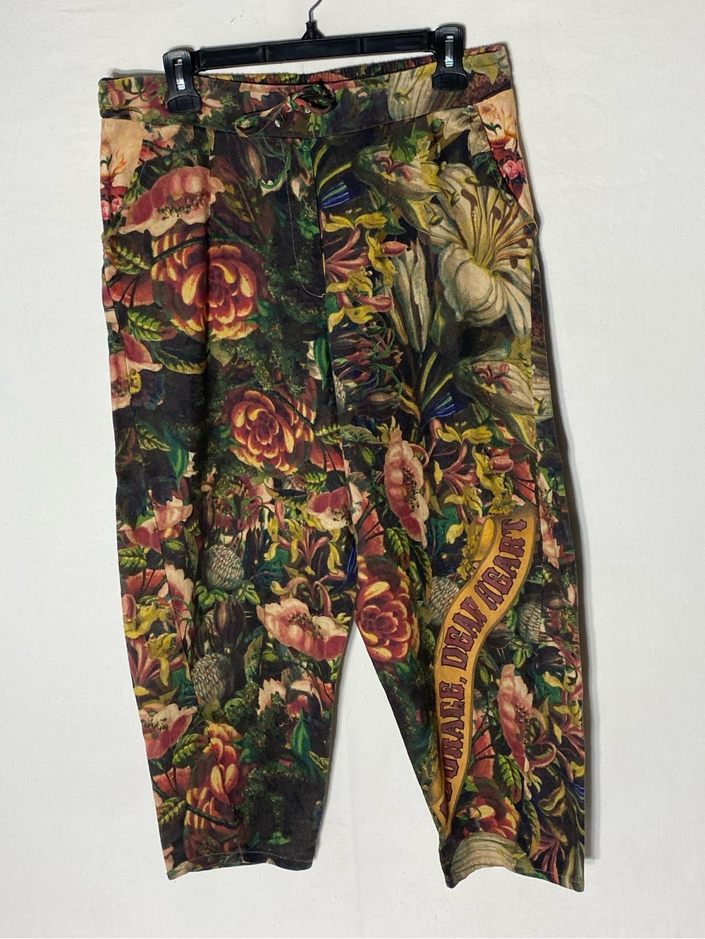 Market of Stars Courage Dear Heart Artist Pant Linen Botanical Sacred Heart L